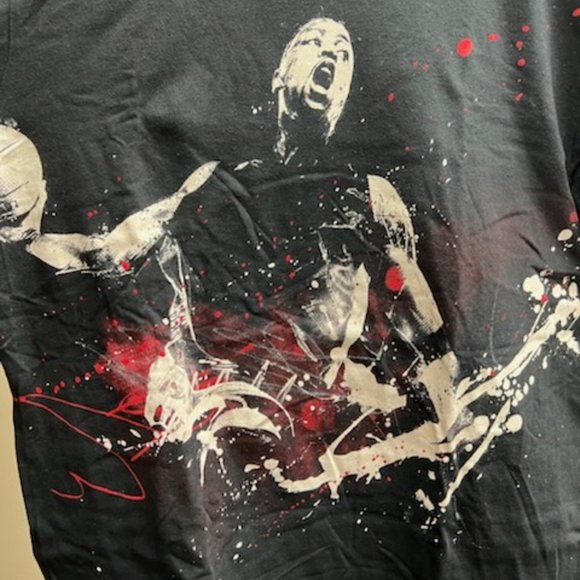 Men's Black short sleeve t-shirt Dwyane Wade Large - Picture 3 of 6